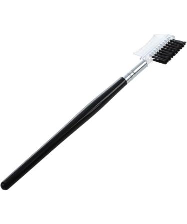 Jbnmvc Women Double-sides Brow Comb Eyebrow Brush Wood Holder Make-up Cosmetic Makeup Tool 1pcs Black - Buy Online on GoSupps.com