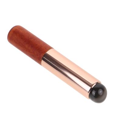 minkissy Silicone Lip Brush Concealer Brush Lip Applicator Makeup Brush Lip Makeup Travel Brush Lipstick Lip Gloss Applicator Makeup Tools Lip Wands Women Lip Brush Lip Brush Wand Wooden 10.00X1.50X1.50CM Brown