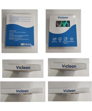 Vicloon Baby Fork and Spoon Set 4Pcs Silicone Spoon Baby Weaning Spoon Set Self Feeding Utensil Easy Grip Soft Baby Spoon Toddler Cutlery Kit for Infant Toddler Children First Led Training Weaning Blue/Green/Grey/Khaki - Buy Online on GoSupps.com