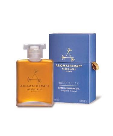 Aromatherapy Associates Deep Relax Bath and Shower Oil. Luxurious Bath Oil for Restorative Sleep. Made with Vetivert, Chamomile and Sandalwood Essential Oils (1.86 fl oz)