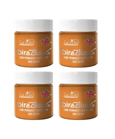 4x La Riche Directions Semi-Permanent Hair Color 100ml Tub - Apricot Apricot 100 ml (Pack of 4) - Buy Online on GoSupps.com