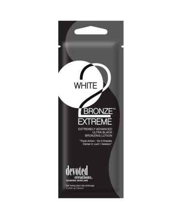 Devoted Creations White 2 Bronze extremely advanced black bronzing sunbed lotion cream 15ml sachet