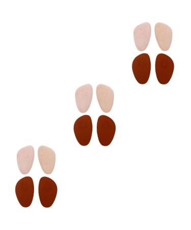 FOMIYES 6 Pairs Half Size Pad Half Insoles of Foot Cushions High- Heel Insole High Heel Cushions Shoes Inner Sole Sports Shoe Insoles Forefoot Eva Orthopedic Women's