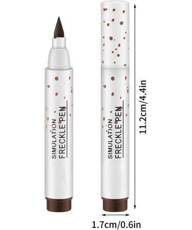 Freckles Pen Lifelike Freckle Makeup Pen 2 Colors Magic Freckle Color Waterproof Longlasting Soft Pen for Effortless Sunkissed Makeup Not Easy to Fade Suit for Women Men (Coffee 1g) - Buy Online on GoSupps.com