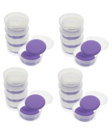 minkissy 20 Sets Puff Practical Powder Pads Women Makeup Supplies Cosmetic Makeup for Women Sponge Beauty Powder Purple Hydrophilic Non-latex Non Latex Miss