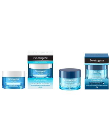 Neutrogena Hydro Boost Face Moisturizer + Hydro Boost Night Pressed Face Serum Bundle