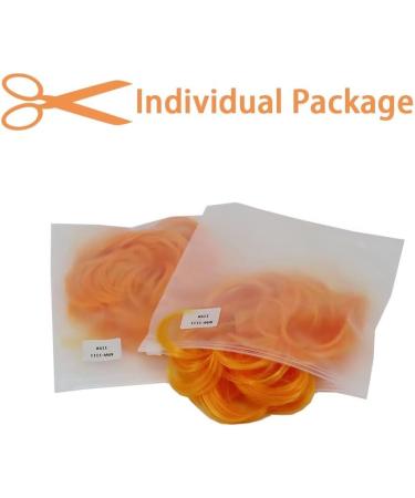 iLUU Fashion Orange Updo Hair Bun Extensions - Elastic Messy Bun Chignon Ponytail, Wavy Buns for Women Party - 2pcs #119 - Buy Online on GoSupps.com