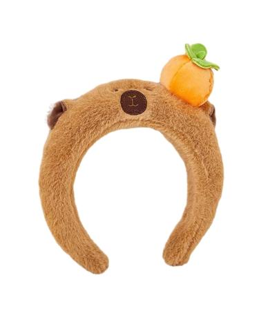hgnxa Capybara Charming Hair Bands Hair Hoop Simple Headbands Hairband Hair Accessories Hair Bands Plush for Girl 3