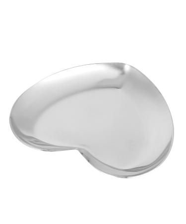 Heart Shaped Nail Palette - Stainless Steel DIY Color Mixing Tray for Nail Art | International Shipping - Buy Online on GoSupps.com