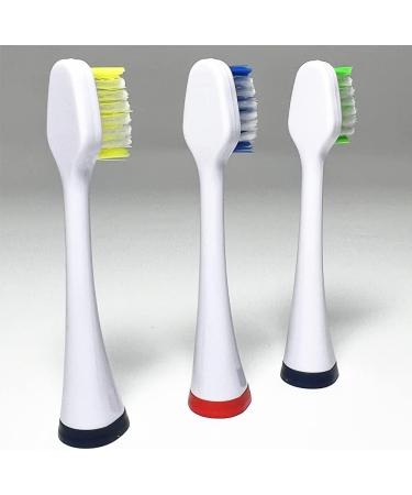 3 Pack of Soft Bristle Replacement Heads for Smile Bright Store Platinum Sonic Electric Toothbrush - Buy Online on GoSupps.com