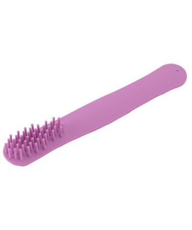 Silicone Slap Hair Comb Compact Detangling Silicone Slap Bracelet Comb Knot Versatile for Salon (Purple)