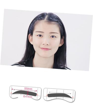 FOMIYES 64 Pairs 8 Eyebrow Shaping Tools Kits Molds Eyebrow Card Eyebrow Stickers Conjoined Eyebrow Powder - Buy Online on GoSupps.com