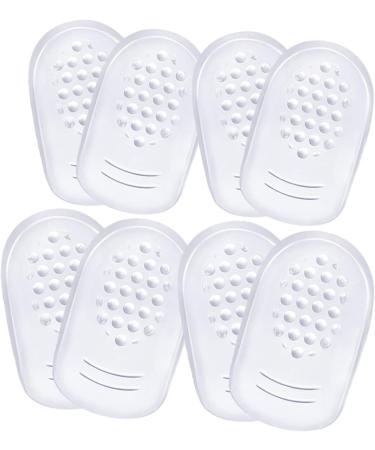 Buy Healvian 8 Pairs Self-Adhesive Silicone Heel Protectors - Invisible Gel Heel Pads for Women - Comfort & Pain Relief Insoles - Buy Online on GoSupps.com