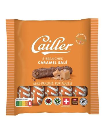 Branche Cailler Chocolate Praline and Salted Caramel x5