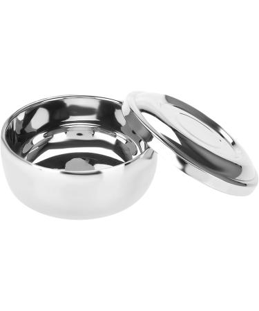 Brrnoo Stainless Steel Shaving Bowl - Universal Men's Shaving Mug Container with Lid for Beard Soap - International Shipping Available - Buy Online on GoSupps.com