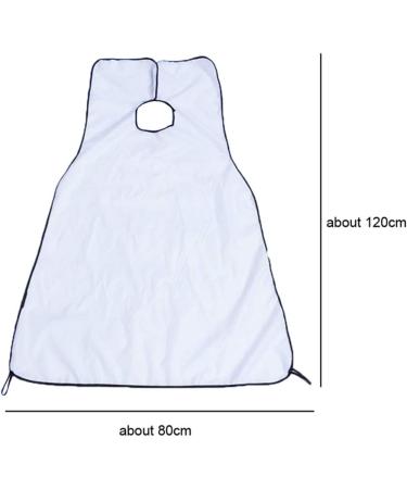 Beard Apron with Suction Cups Beard Care Trimmer Catcher White Beard Bib Hair Cutting Apron Bathroom Clean Grooming Cape Apron Beard Shaving Cloth Trimming Cape Hair Catcher for Adult Men and Women - Buy Online on GoSupps.com