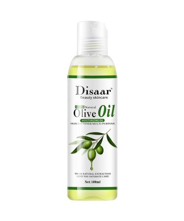 DISAAR Beauty Natural Softening Multi-Purpose Moisturizing Mineral Oil Relive Dry Skin 100ml/3.38fl.oz (Olive Oil)