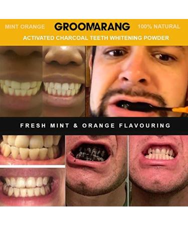 Activated Charcoal & Coconut Shell Teeth Whitening Powder 50g + Free Bamboo Toothbrush - Buy Online on GoSupps.com
