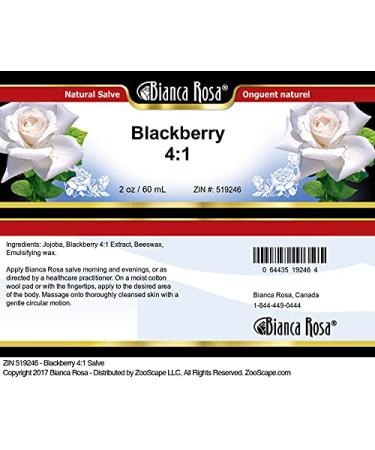 Buy Blackberry 4:1 Salve (2 oz) - Natural Pain Relief | Fast International Shipping - Buy Online on GoSupps.com