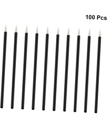 Hemoton 100pcs Eye Makeup Tools Cosmetics Brush 10X0.5X0.5cm White - Buy Online on GoSupps.com
