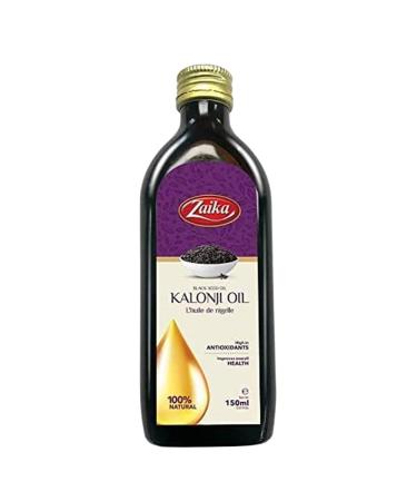 Zaika Black Seed Oil 150ml (0.33lb) Organic Kalonji Oil - Cold Pressed Black Cumin Seed Oil