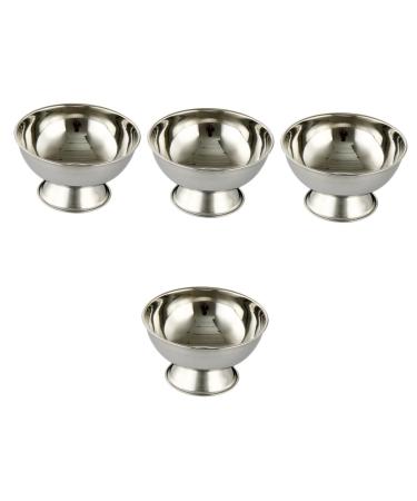 4 pieces high Schlagschale Razor cup made of metal shaving brush and bowl of shaving soap holder shaving soap holder Shaping soap peel made of ceramic shaving bowl equipment portable man stainless steel