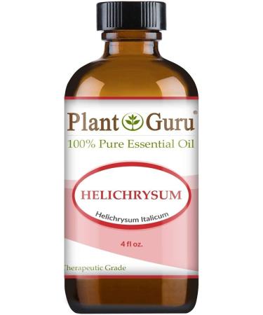 Buy 100% Pure Helichrysum Italicum Essential Oil 4 oz - French Immortelle Undiluted Therapeutic Grade - International Shipping Available - Buy Online on GoSupps.com