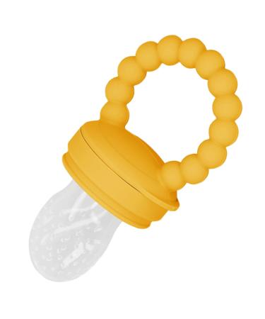 Buy Fruit Pacifier Feeder - Yellow Multifunctional Food & Gum Relief Tool for Babies - Buy Online on GoSupps.com
