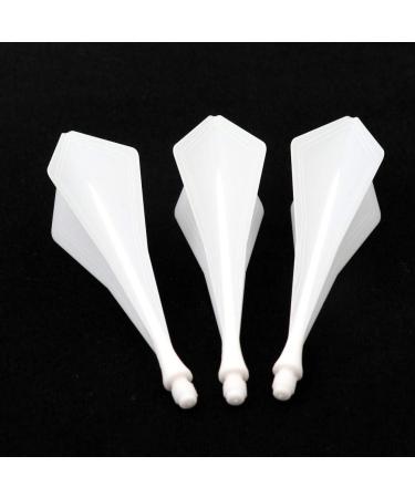 CUESOUL TRAJ AK8 Integrated Dart Flights & Shafts - Slim Wave Shape, Diamond Shape Design - White (3 Sets) - Buy Online on GoSupps.com