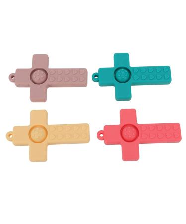 4 Silicone Baby Teething Rings - Infant Tooth Relief Soft Molar Toys for Soothing Gums - Buy Online on GoSupps.com
