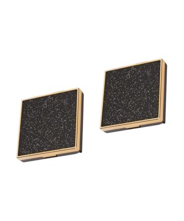 FOYTOKI 2 Pcs Empty Eye Shadow Pallet Empty Eyeshadow Dish Empty Eyeshadow Case DIY Eyeshadow Case Black