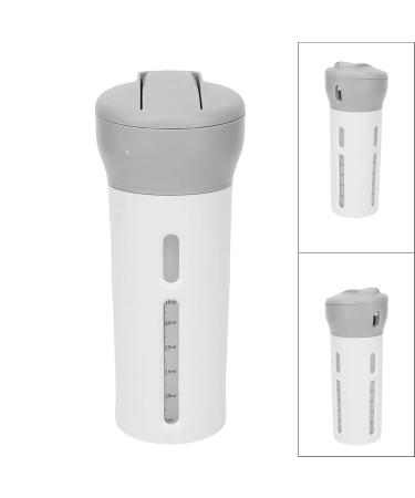 4-in-1 Leak-Proof Travel Bottles - Portable Transparent Dispenser for Shampoo & Conditioner (Gray) | International Shipping Available - Buy Online on GoSupps.com