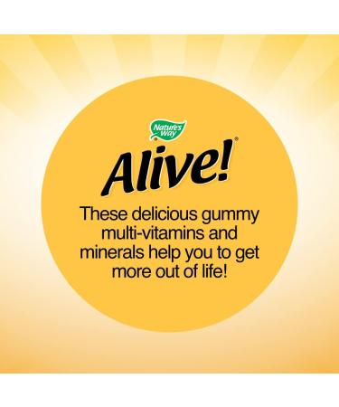 Alive! Women's Energy Multivitamins - 60 Chewable Gummies | Daily Energy Support - Buy Online on GoSupps.com