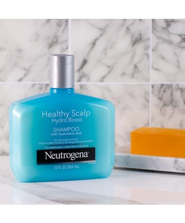 Neutrogena Healthy Scalp Hydro Boost Shampoo & Conditioner - Hyaluronic Acid, pH-Balanced - 12 Fl Oz - Buy Online on GoSupps.com