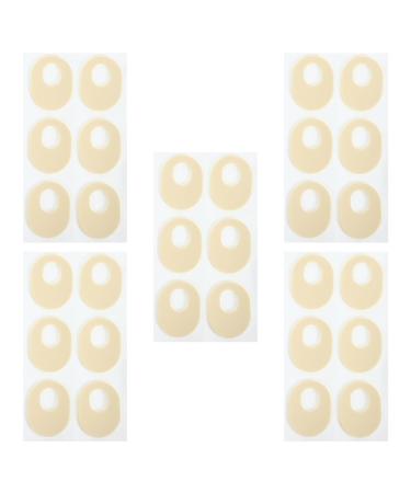 PATKAW Foot Callus Cushions 5 Sheets of Oval Corn Cushion Pads Adhesive Foot Callus Pads Cushions Toe Foot Corn Protectors for Women Men