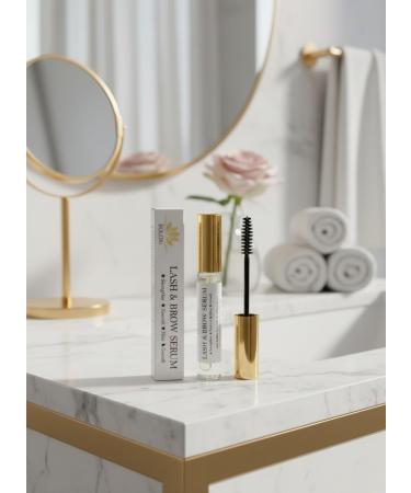 BOLERU Lash & Brow Serum 10 ml Strengthen Nourish Shine Growth Veganistisch Cruelty Free Fast Absorbing Rich in Omega 9