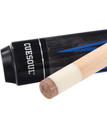 CUESOUL 58 Inch Maple Pool Cue Set 13mm Tip Weight Adjustable - Moon Blue - Buy Online on GoSupps.com