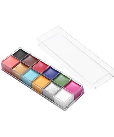  Masyrt 12 Colors Facial Body Oil Paint Dramatic Special Effects Grease Paint - Buy Online on GoSupps.com