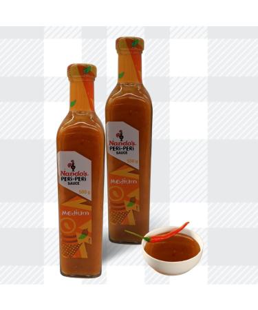 AETN Creations Nando's 2x500g Peri-Peri Medium Spice Flavourful Sauce for Marinating Add a Spicy and Tangy Twist to your Dishes with AETN Fridge Magnet - Buy Online on GoSupps.com