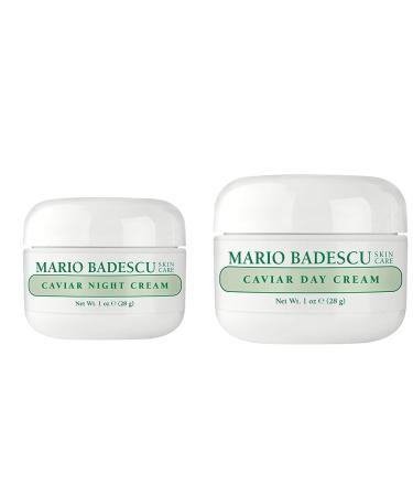 Bundle of Mario Badescu Night Cream for Face Ultra-Rich Overnight Anti Aging Cream Infused with Vitamins Minerals and Antioxidant + Mario Badescu Caviar Day Cream 1 Ounce