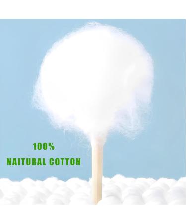600 Pcs Biodegradable Bamboo Cotton Swabs for Ear & Makeup Cleaning - Buy Online on GoSupps.com