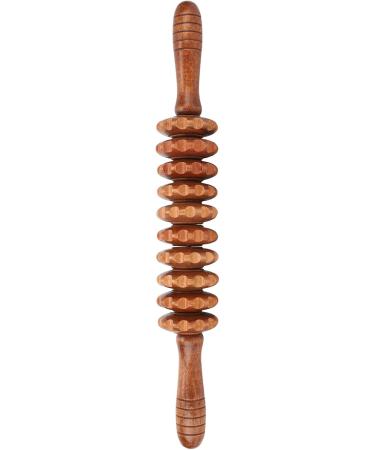 Jiawu Wooden Manual Fascia Massage Roller - Handheld Body Massager for Cellulite Relief Wound Recovery & Muscle Tension Reduction - Buy Online on GoSupps.com