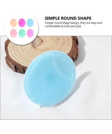 Minkissy 6PCS Baby Bath Brush Set - Silicone Exfoliator Scrubbers for Dry Skin & Cradle Cap - Buy Online on GoSupps.com