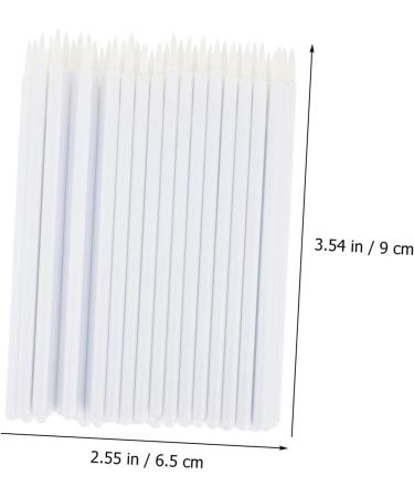 Angoily 100pcs Disposable Eyeliner Brush Makeup Brush Eyeliner Fiber Brush Cosmetic Eye Brush Lipstick Girl 9x6.5cm White - Buy Online on GoSupps.com