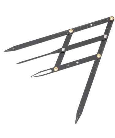 FOMIYES Eyebrow Scale Mini Tools Metal Eyebrow Ruler Ratio Eyebrow Measurement Tool Eyebrow Shape Set Miss