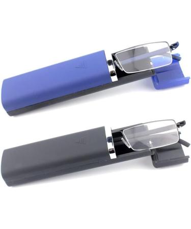 Kokobin Ultralight TR90 Reading Glasses for Men & Women - Classic Metal Half-Rim Style with Case & Cleaning Cloth +2.25 (2 St ck) - Buy Online on GoSupps.com