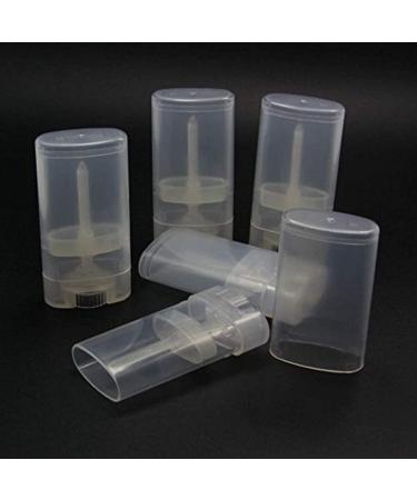 30pcs 0.5 Oz Clear Empty Plastic Deodorant Containers New Empty Oval Lip Balm Tubes 15ml Oval Deodorant Containers for Lipstick Crayon Chapstick DIY Make Your Own Deodorant Lotion Bar 30 Pcs Clear - Buy Online on GoSupps.com