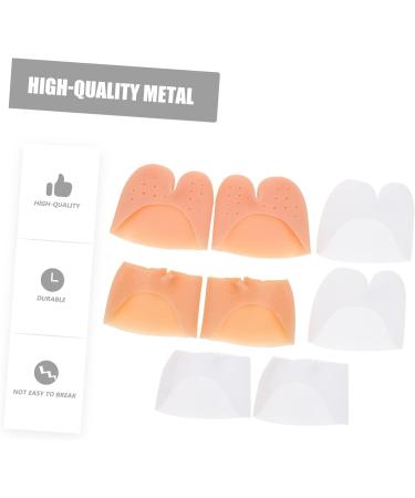 FRCOLOR 4 Pairs Toe Cover Gel Pads - Soft Forefoot Protectors for Metatarsal & Tiptoe Comfort - Non-Slip Silicone Anti-Wear Tools - Buy Online on GoSupps.com