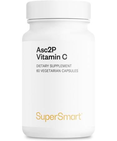 Supersmart - Asc2P 500 mg Per Day (Magnesium Ascorbyl Phosphate) - Anti-Aging & Antioxidant Supplement - Powerful Form of Vitamin C | Non-GMO & Gluten Free - 60 Vegetarian Capsules