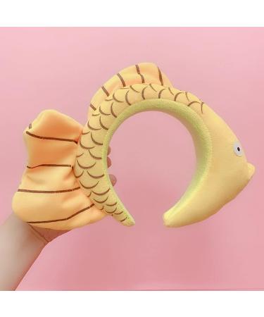 She's Shining Yellow Fish Shape Headband Cartoon Animal Hair Band Exaggerated Funny Hair Accessories - Buy Online on GoSupps.com